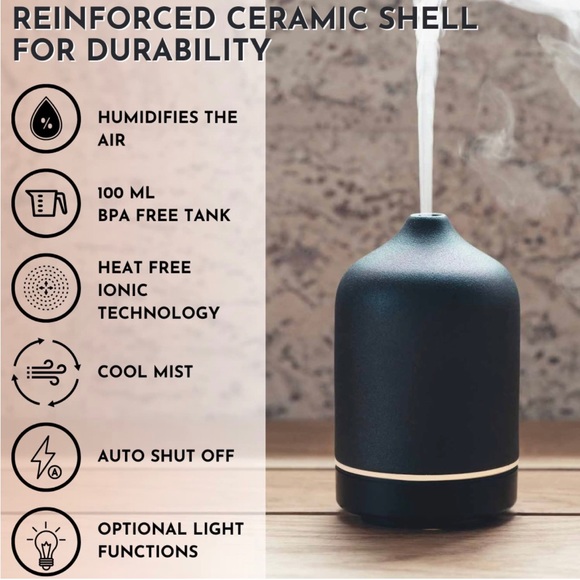 AJNA Wellbeing Accents New Ajna Ceramic Essential Oil Diffuser Poshmark